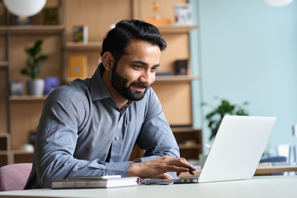 guy in smart working